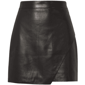 Michelle Mason Wrap Leather Mini Skirt for $598.00 available on URSTYLE.com