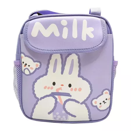 Cute Milk Bunny Insulated Lunch Bag | Mercari