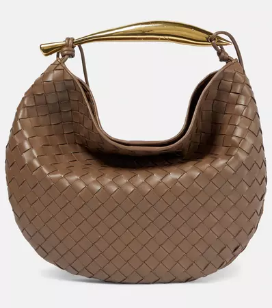 Sardine Medium Leather Tote Bag in Brown - Bottega Veneta | Mytheresa