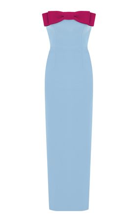 Eléa Bow-Detailed Crepe Strapless Maxi Dress By The New Arrivals Ilkyaz Ozel | Moda Operandi