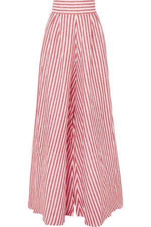 Johanna Ortiz | Tequila striped linen wide-leg pants | NET-A-PORTER.COM
