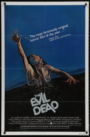 The Evil Dead Movie Poster | 1 Sheet (27x41) Original Vintage Movie Poster | 1632
