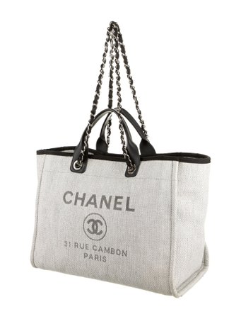 Chanel Medium Deauville Tote - Neutrals Totes, Handbags - CHA749342 | The RealReal