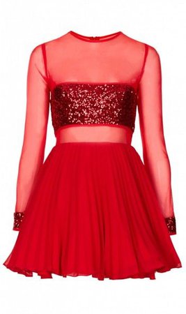 Jones + Jones // Ceryn Red Sequin Dress.