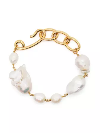 Jil Sander pearl-pendant Chain Bracelet - Farfetch