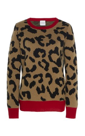 Aether Leopard-Print Cashmere And Wool-Knit Sweater by Madeleine Thompson | Moda Operandi