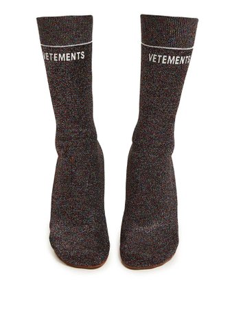Lighter-heel sock ankle boots | Vetements | MATCHESFASHION.COM UK