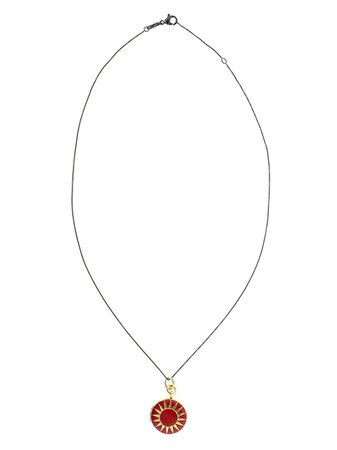 MONICA RICH KOSANN sun-detail locket necklace