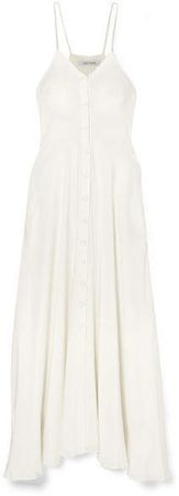 Deitas - Olivia Silk Crepe De Chine Maxi Dress - Ivory