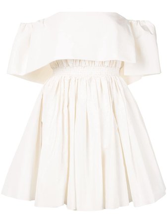 White Alex Perry Elodie Mini Dress | Farfetch.com