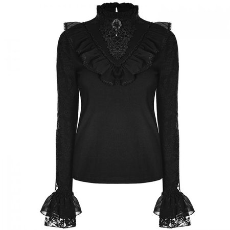 'Black Soiree' Gothic Lolita Top by Pyon Pyon • the dark store™