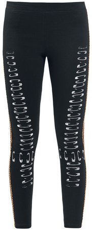 Vichy Safety Pins Bones | Outer Vision Leggings | EMP