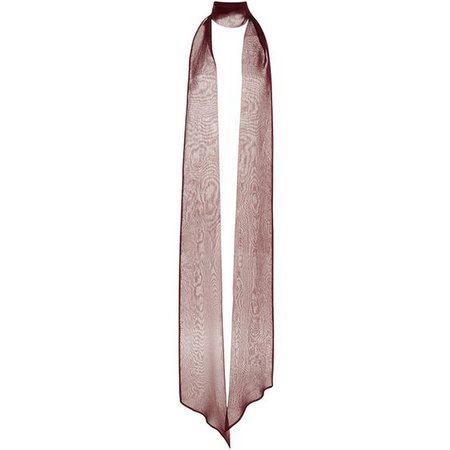 Rodarte Burgundy Silk Chiffon Scarf (1,905 CNY)