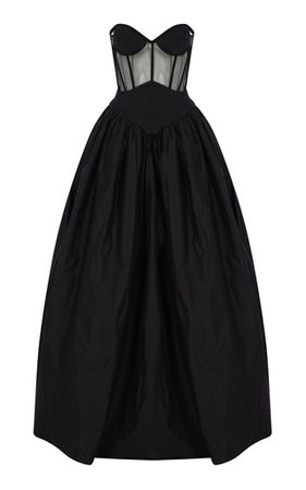 Astrea Sheer-Paneled Silk Ball Gown By The New Arrivals Ilkyaz Ozel | Moda Operandi