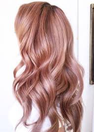 rose gold hair long - Google Search