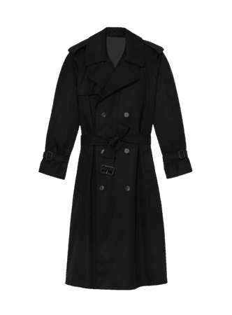 Wardrobe.NYC - TRENCH COAT in Black