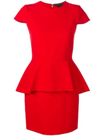 Alice+Olivia peplum fitted dress $422 - Shop SS19 Online - Fast Delivery, Price