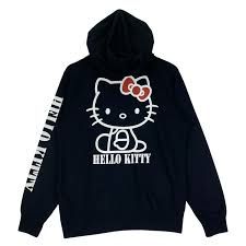 black hello kitty hoodie sleeve back - Google Search