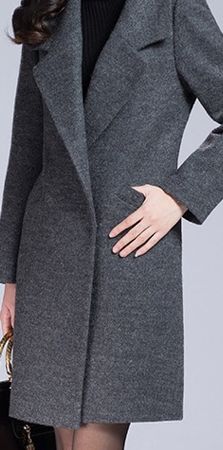 women’s dark gray coat