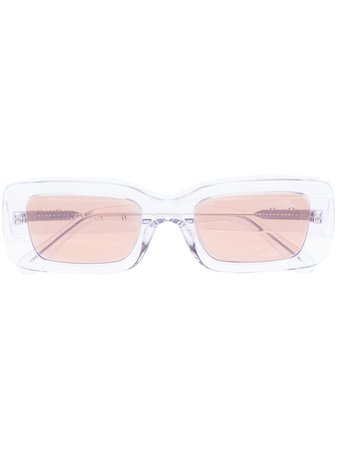 Shop Karen Wazen Kenny rectangular-frame sunglasses with Express Delivery - FARFETCH