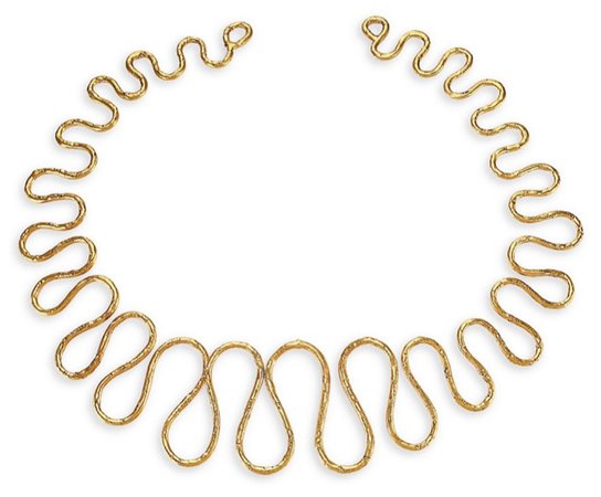 Sylvia Toledano Wave Goldtone Collar Necklace