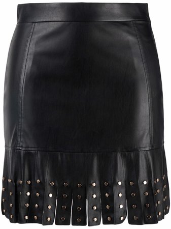 LIU JO faux leather fringed skirt - FARFETCH