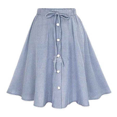 Women Fashion High Waist Solid Color Pleated Skirt Ladies Elegant Casual Knee Length Skirts Plus Size(S-5XL) | Wish