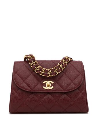 Chanel Pre-Owned 1995 diamond-quilted CC turn-lock Handbag - Farfetch