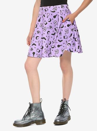 Lavender Witch Skater Skirt