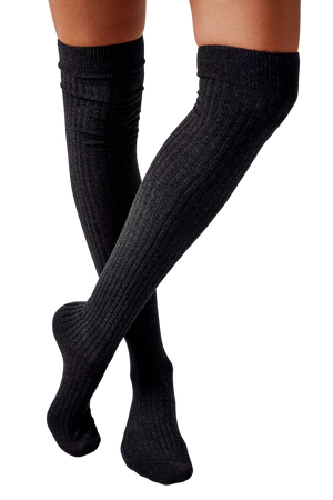 black knee high socks