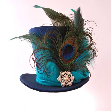 peacock top hat