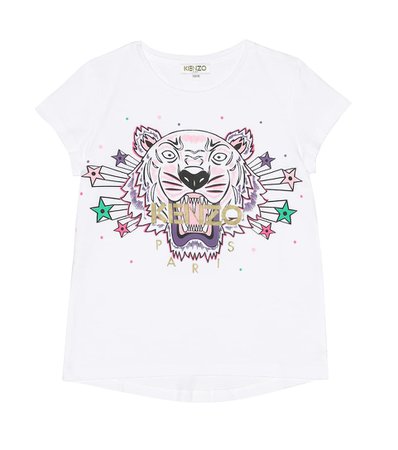 Printed Cotton T-Shirt - Kenzo Kids | Mytheresa