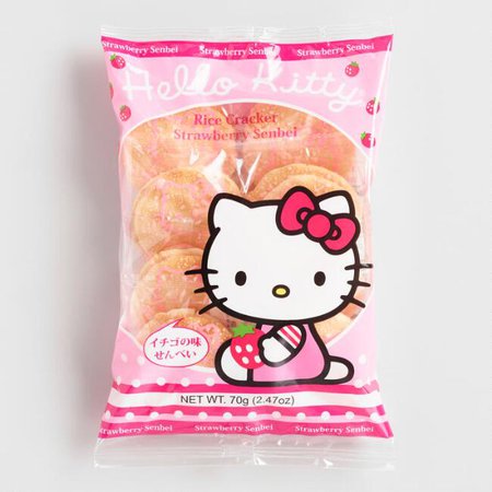 Hello Kitty Strawberry Rice Crackers | World Market