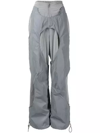 Dion Lee Reflective wide-leg Trousers - Farfetch