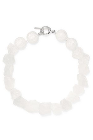 Anita Berisha | Iceberg quartz crystal necklace | NET-A-PORTER.COM