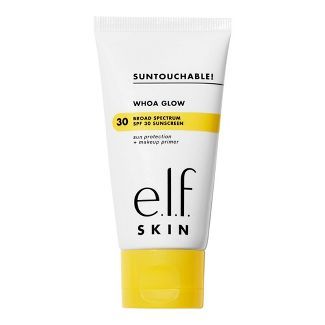 E.l.f. Skin Suntouchable! Whoa Glow Spf 30 Sunscreen & Primer - 1.69 Fl Oz : Target