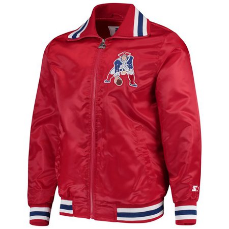 New England Patriots Starter Captain Satin Varsity Jacket - Red - Walmart.com