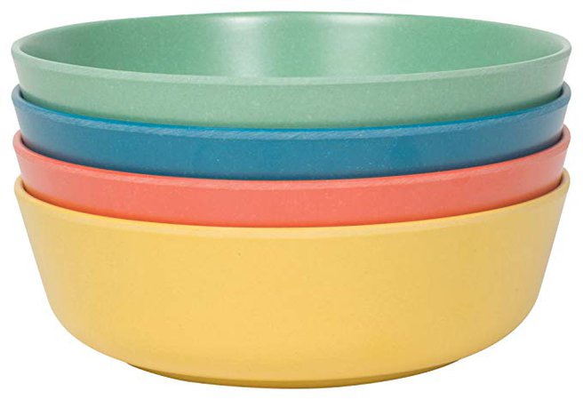 Now Designs Ecologie Dinner Bowls, Set of Four, Fiesta Colors: Amazon.ca: Home & Kitchen