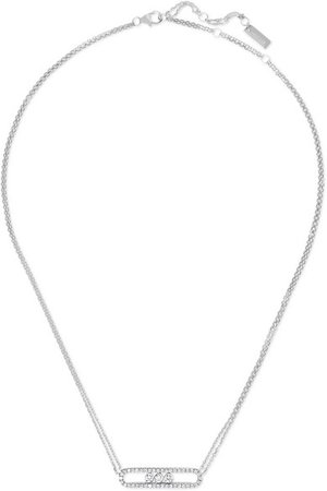 Messika | Move 18-karat white gold diamond necklace | NET-A-PORTER.COM