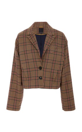 Arlo cropped cotton blend blazer by Marissa Webb | Moda Operandi
