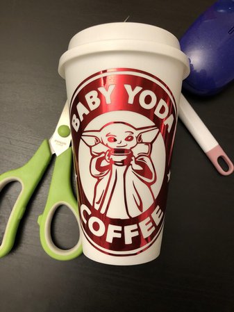 Baby Yoda Travel Cup | Etsy