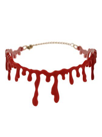 Topshop Dripping Blood Choker - Halloween Clothes