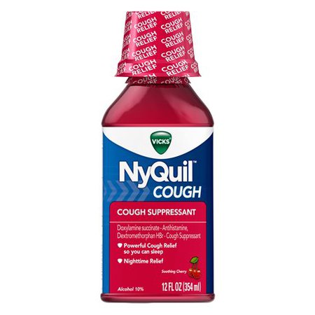 Nyquil Liquid Cough Suppressant - 12 fl. oz. - F & J Master Sales Corp