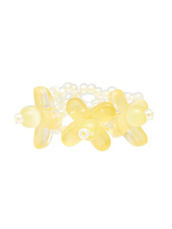 [SWINGSET] Seasonless Candy Flower Beads Ring (Yellow) – SellerWork