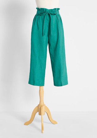 Time to Tidy Wide Leg Pants teal | ModCloth