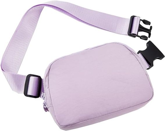 Amazon.com | Mini Fanny Belt Bag Waist Pack Crossbody Bags with Adjustable Strap for Running Travel Hiking Workout for Women (Purple) | Waist Packs