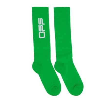 Off-White Green Socks