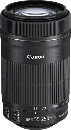 Canon EF-S 55-250mm f/4-5.6 is STMLens,Black(EFS55-250ISST)