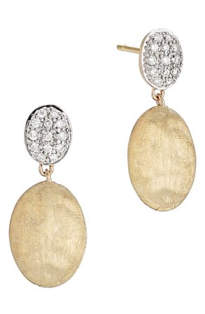 Marco Bicego Siviglia 18K Yellow Gold & Diamond Drop Earrings | Nordstrom
