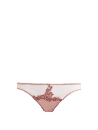 FLEUR OF ENGLAND  Floral embroidered briefs